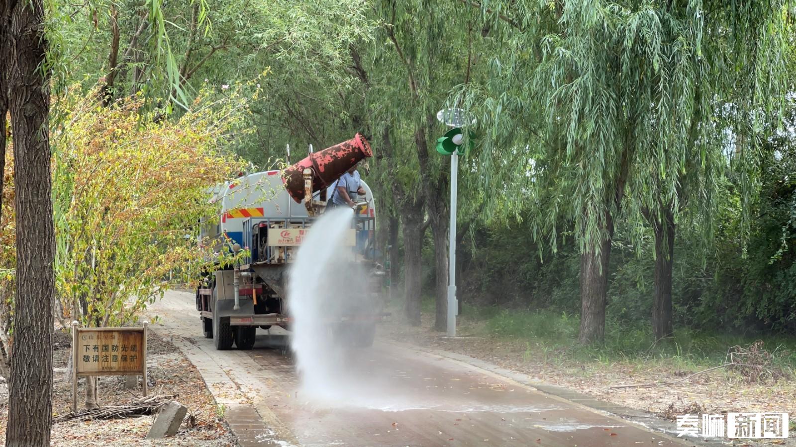 减河公园美景,近期减河湿地公园