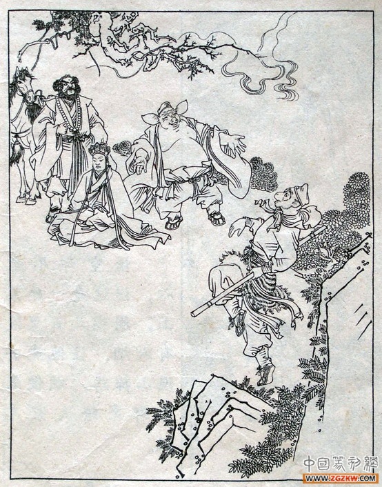 《西游记》之三打白骨精背景图,西游记三打白骨精文字版图文