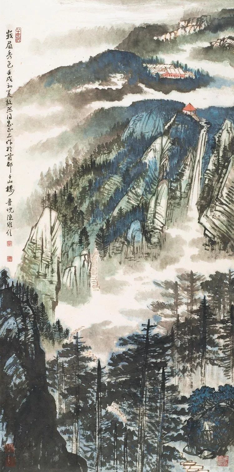 陈良宗山水画作品欣赏,陈家振山水画作品欣赏