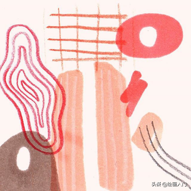 可爱温馨的手绘风插画,色彩鲜艳线条简单的插画