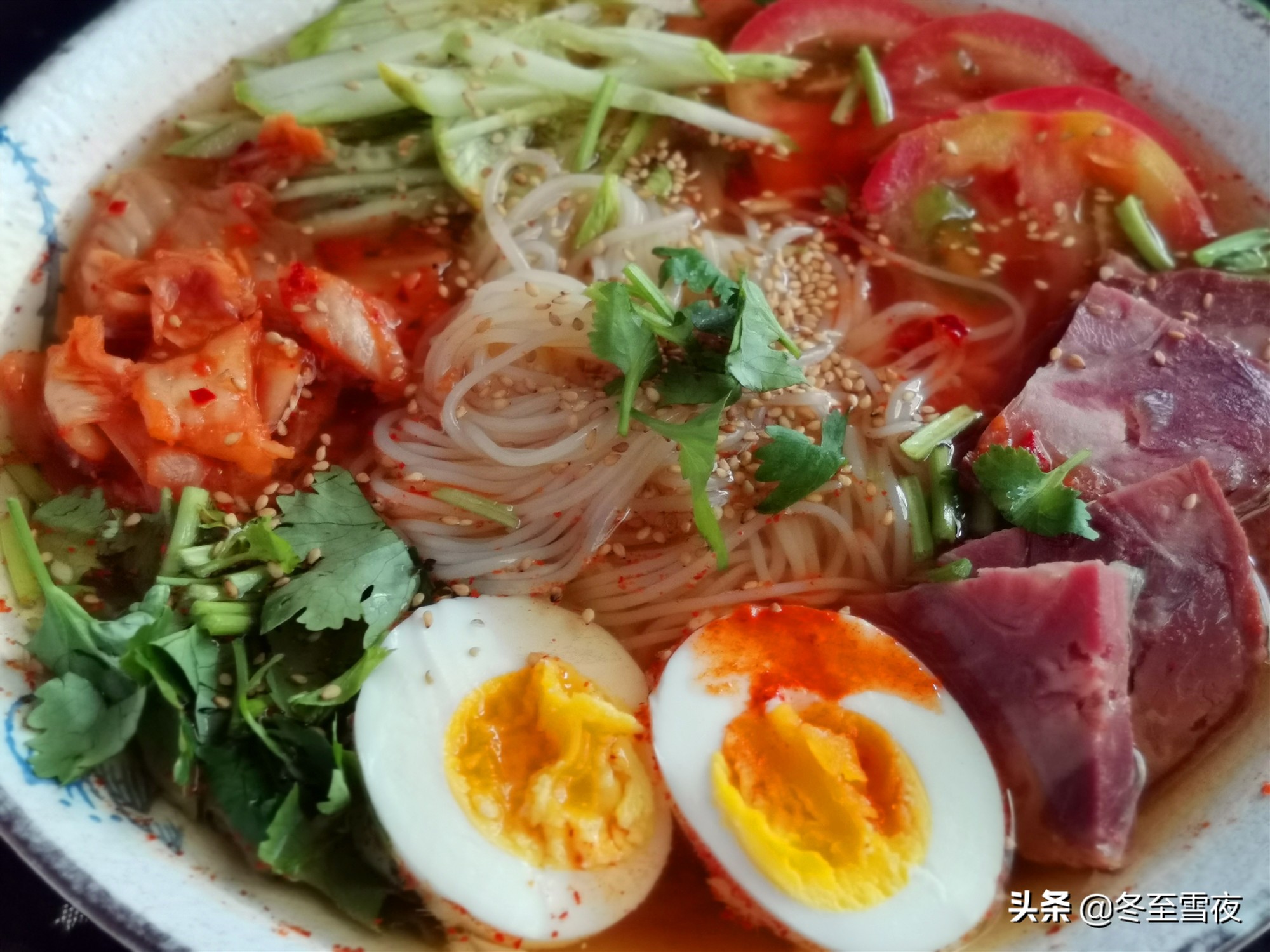 东北老太太热汤冷面的正宗做法,正宗东北冷面家常做法