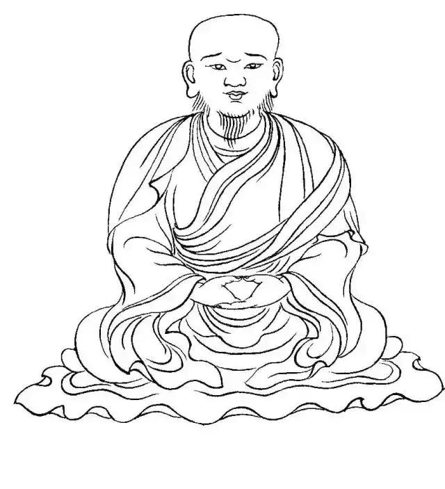 白描佛像线稿图片大全,白描佛像画法图片大全