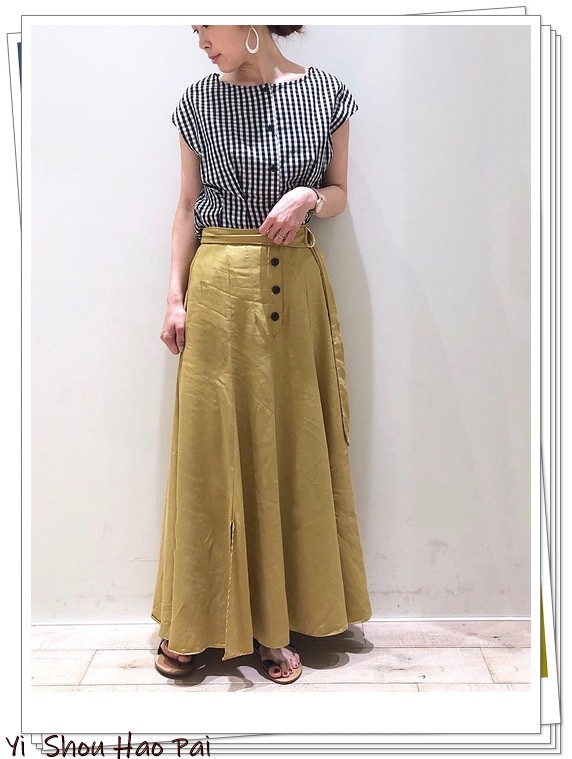 夏季格子衬衫搭配50岁,新款格子衬衫时尚潮流穿搭