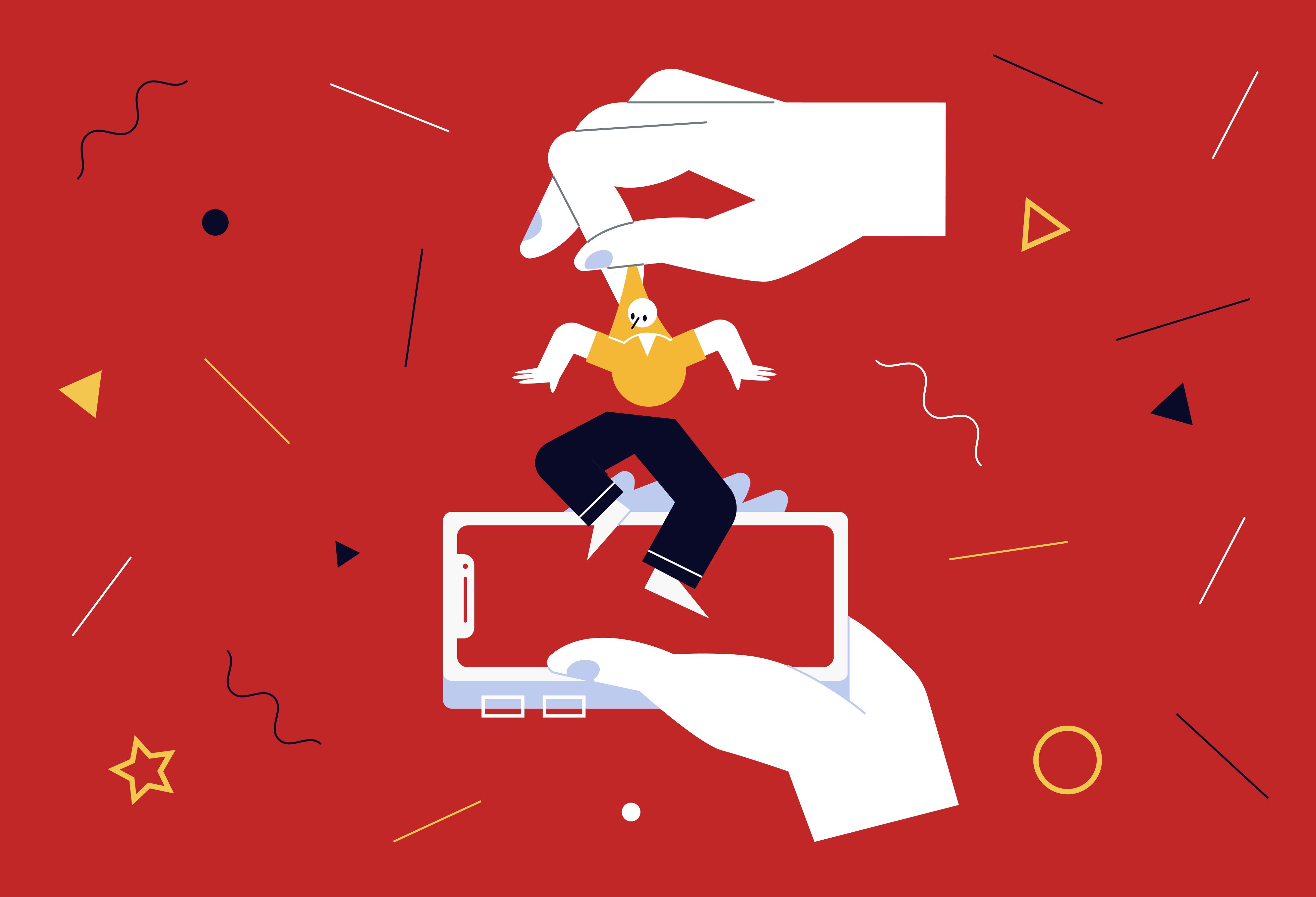 矢量人物插画素材,人物矢量图插画