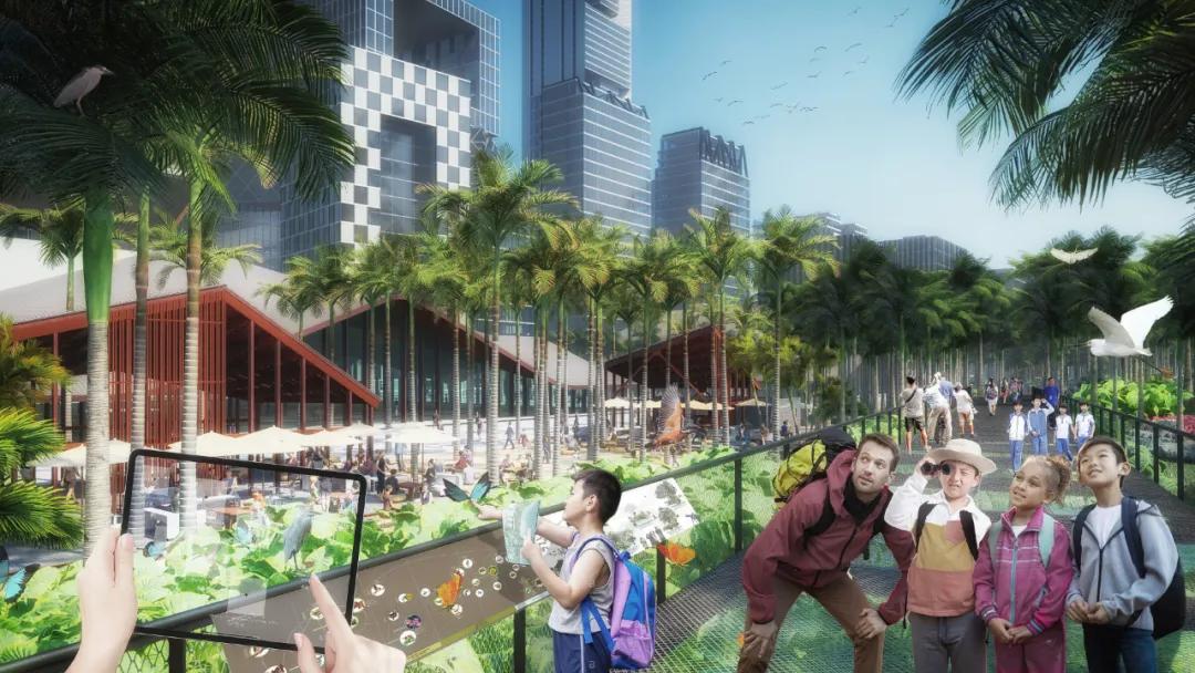 深圳湾超级总部基地绿化,深圳湾超级基地