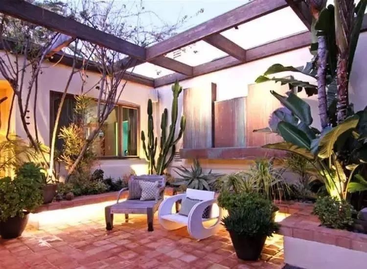 庭院花园石材地板铺设效果,私家庭院最流行的4大铺装方式