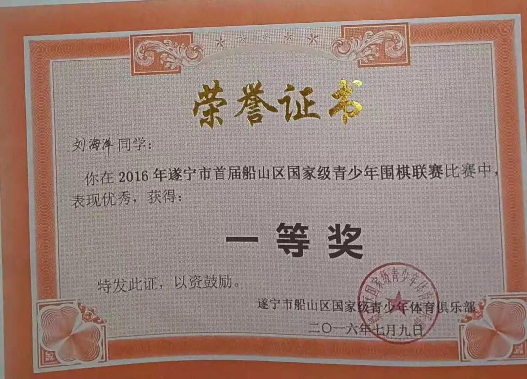 黑白问道棋坛新骄——四川围棋冲段精英刘海洋成长纪实