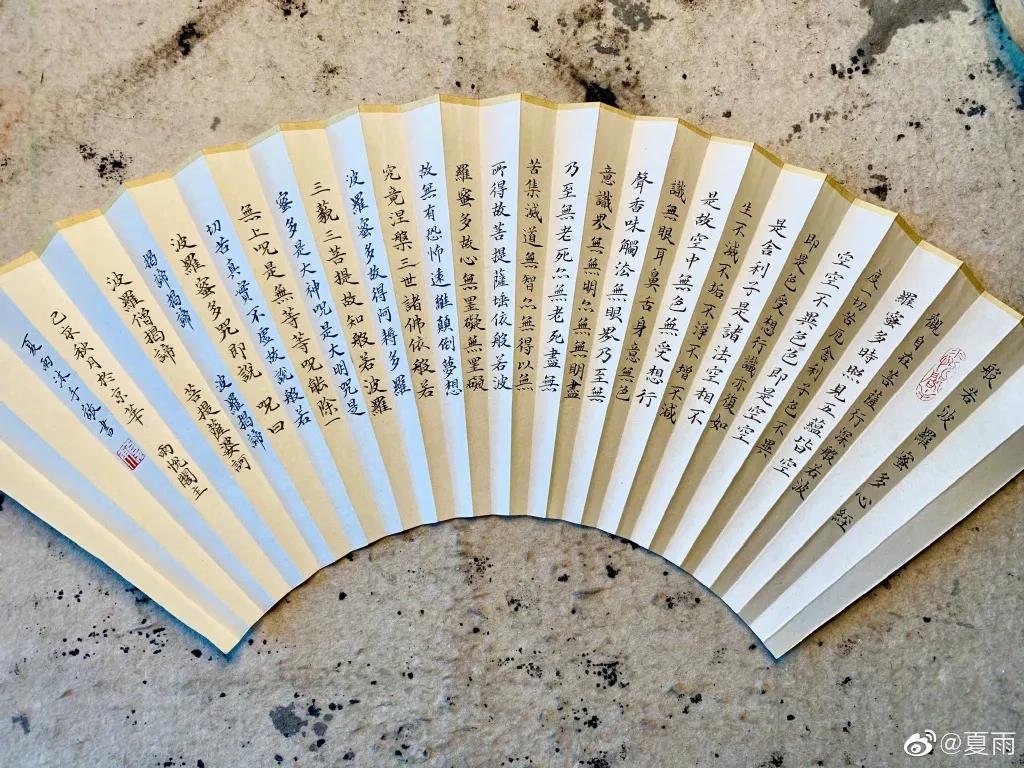 影帝夏雨书法真迹,演员夏雨晒书法作品