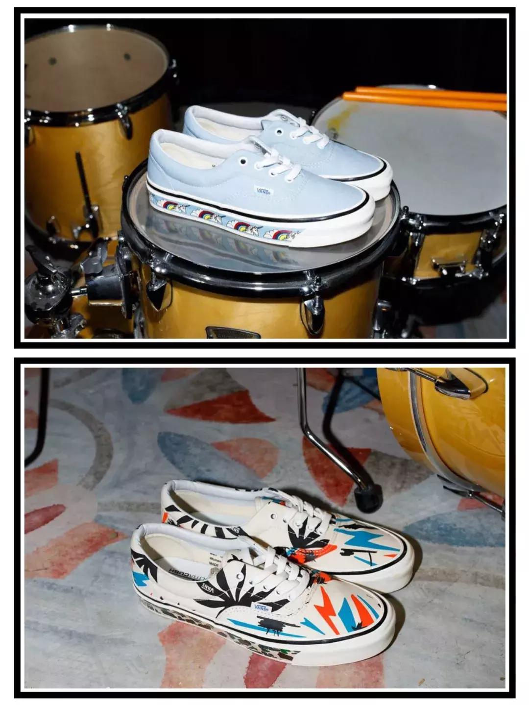 vans新款联名腰果花,vans黑白联名