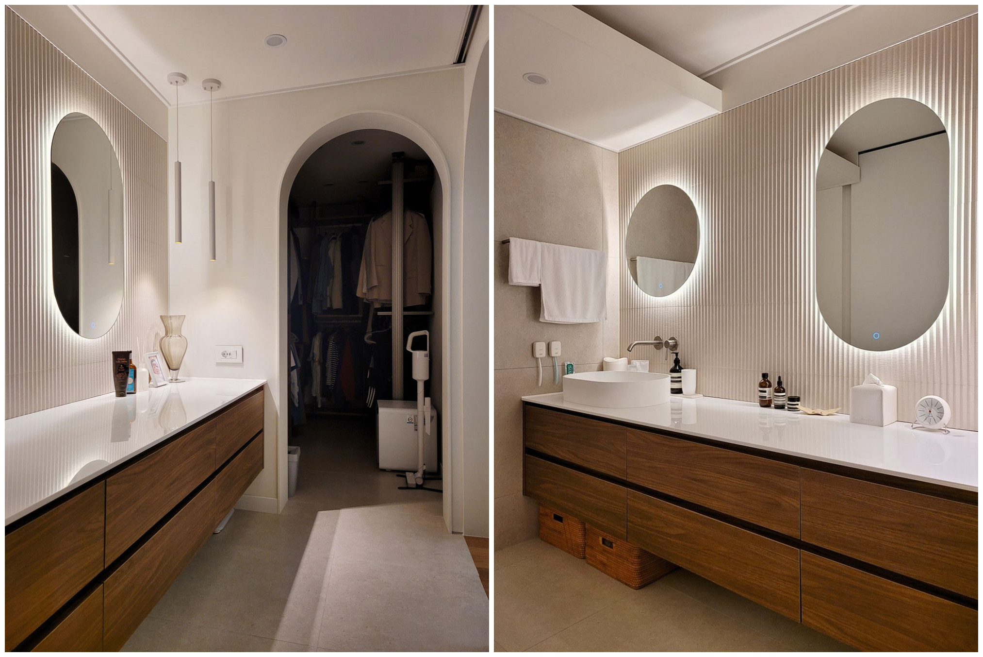 两居室这样装修清爽干净无负担,两套房子打通后装修效果