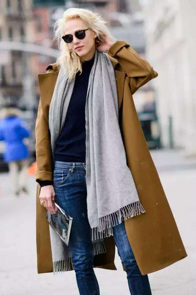 竹纤维百变围巾的108种围法,原来围巾是要这样绑的