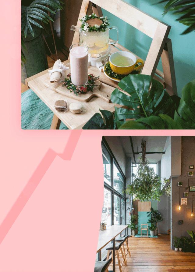 撩炸日韩少女心!风靡韩国的「花草系」咖啡店,韩国明星都爱去!