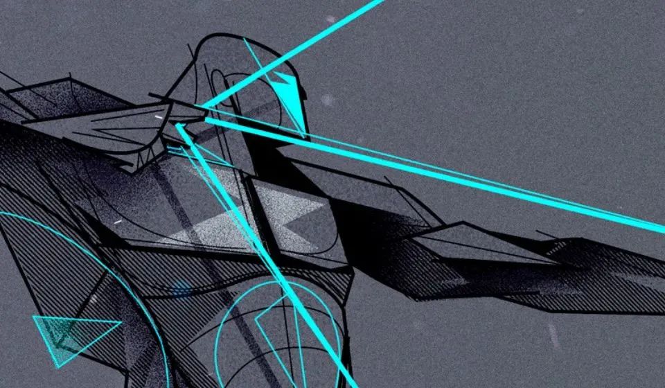 画面冲击感强烈的插画,这种手绘插画是用什么笔画的