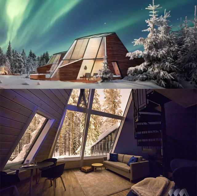 芬兰极光玻璃屋,芬兰10个最难抢的极光玻璃屋
