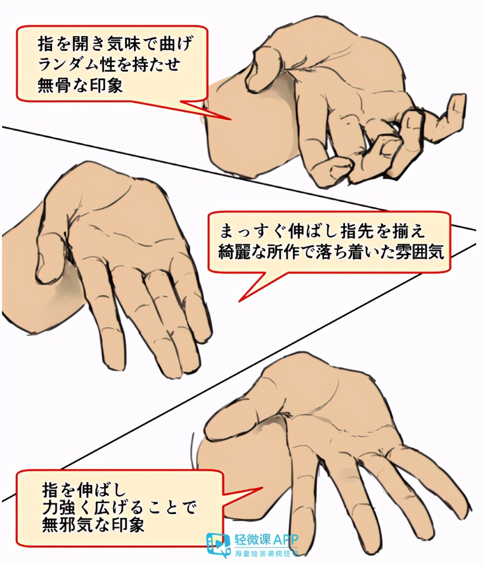 漫画人物的手怎么画教程,漫画女生手部动态怎么画