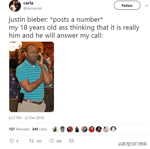 贾斯汀比伯圣诞夜,贾斯汀比伯在推特的账号