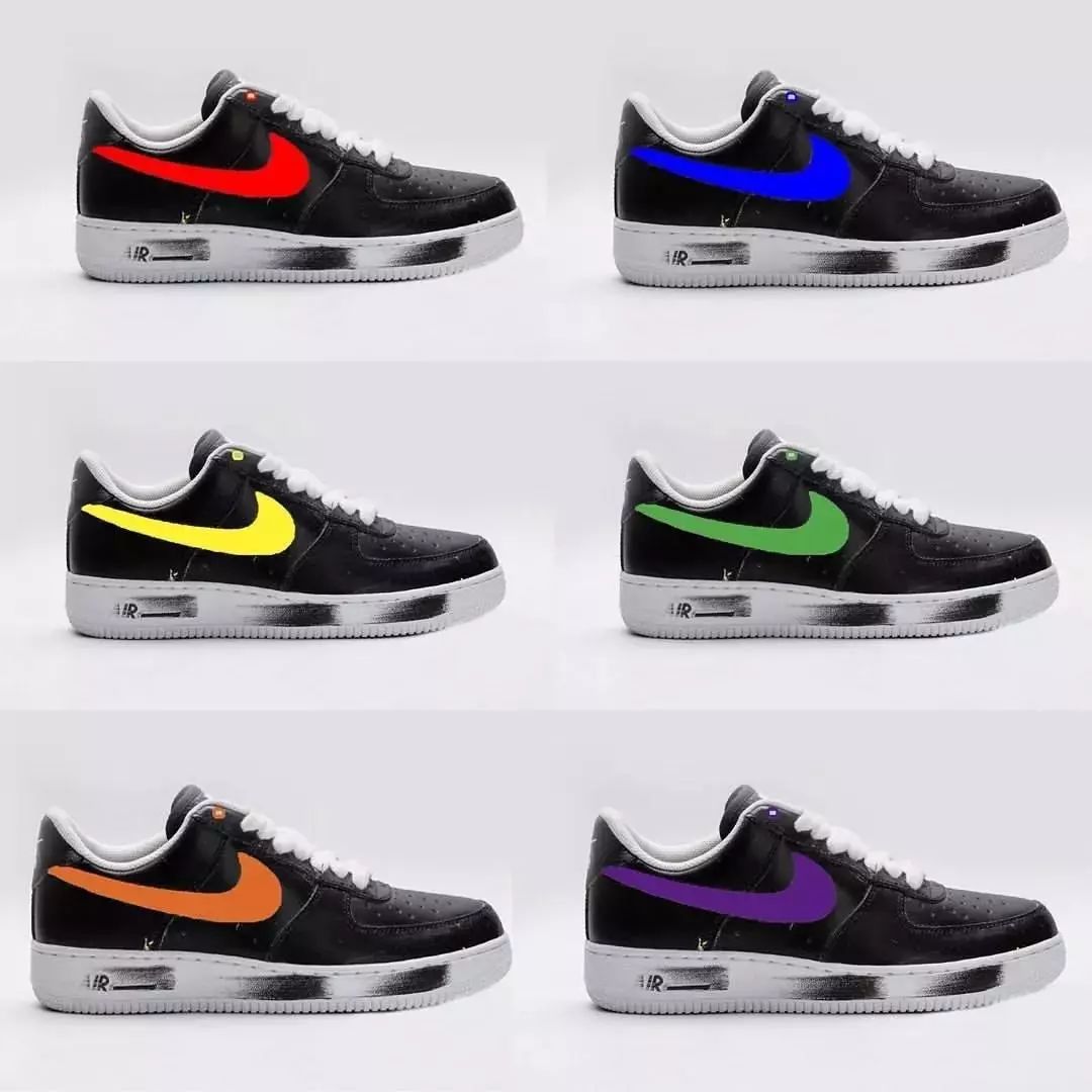 权志龙nike空军红色,nike权志龙3.0配色