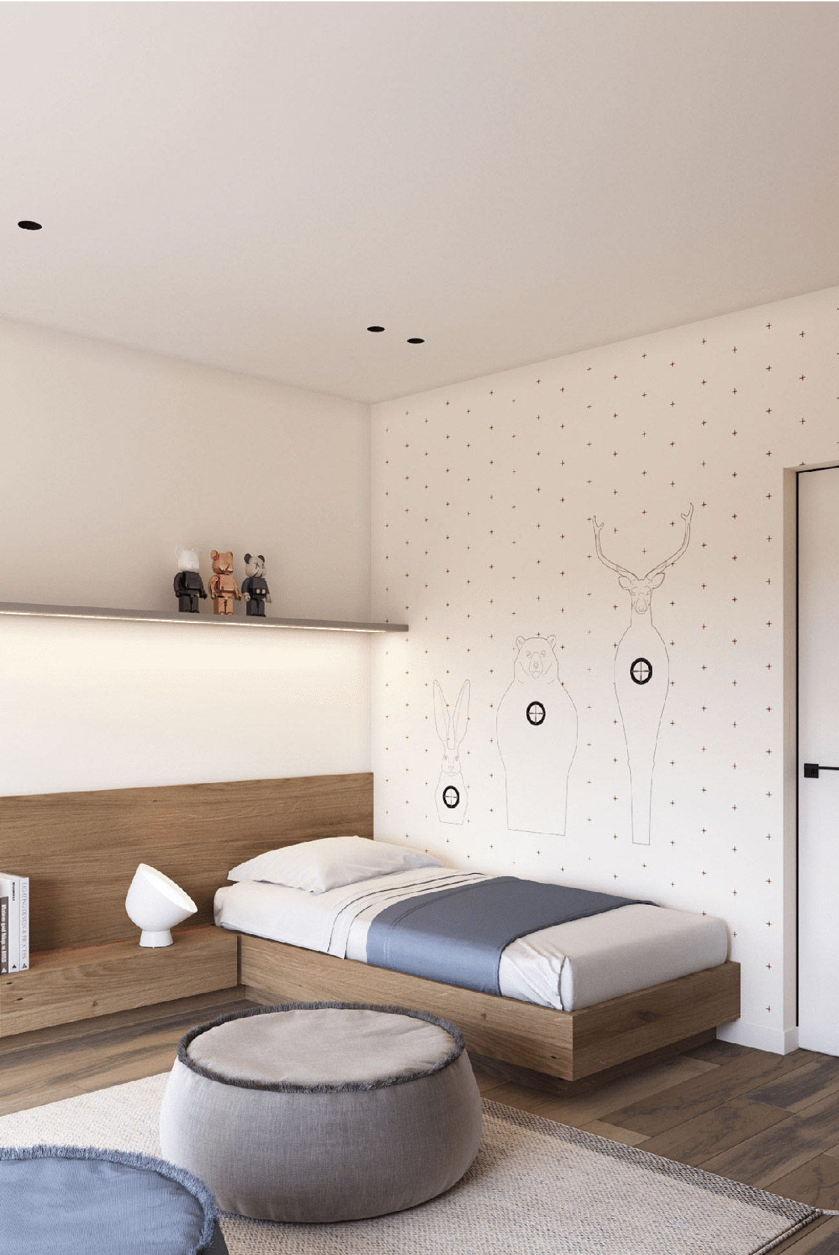 和平区侘寂风装修,极简主义的现代住宅设计