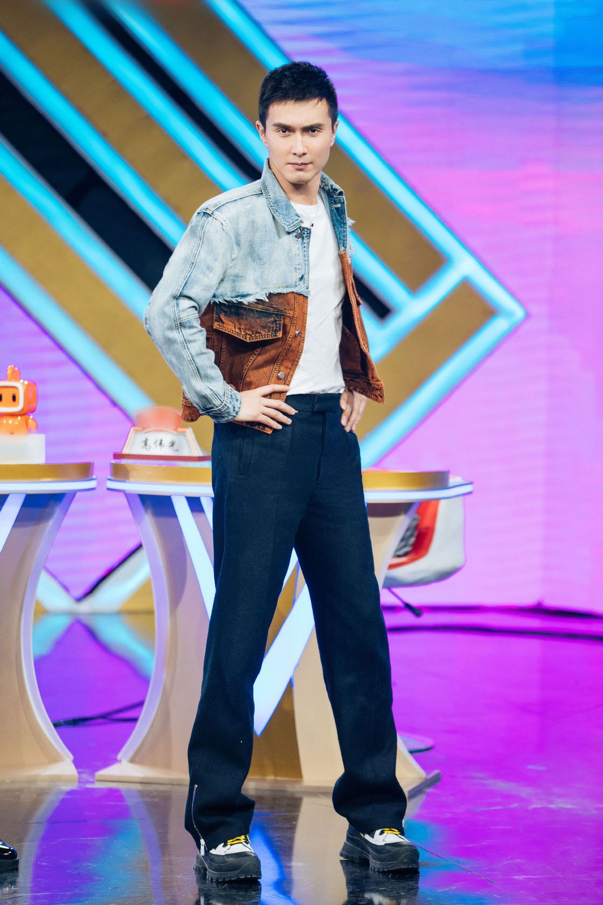 高伟光牛仔衬衫,高伟光衣品