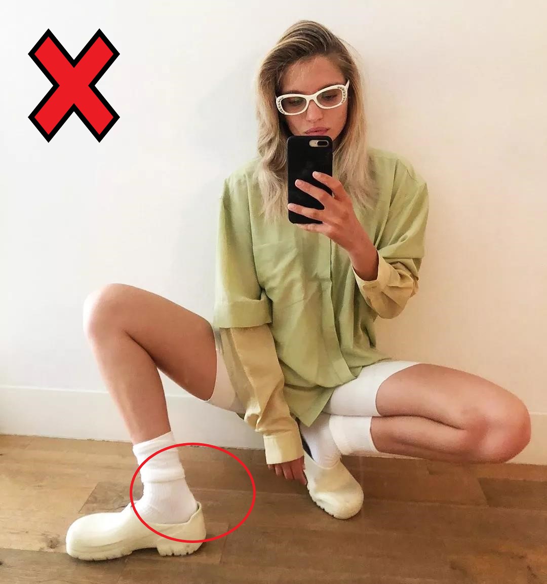 流行袜子外穿不露脚踝,袜子百搭外穿潮流