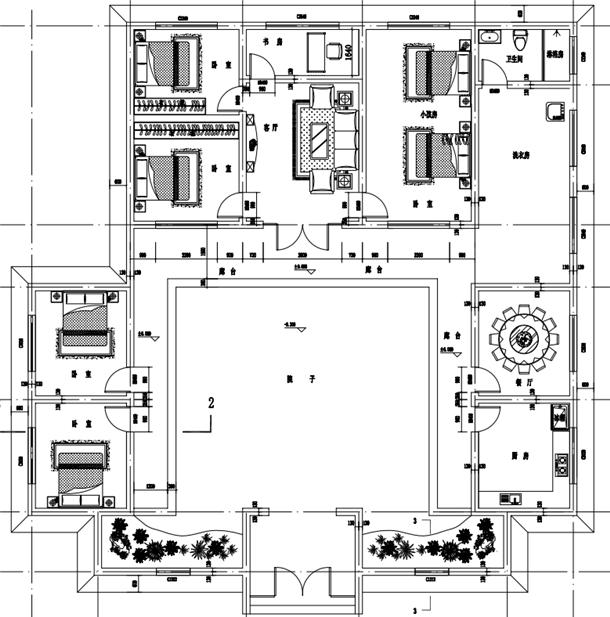 1层农村自建房推荐户型,北方农村自建房一层户型图