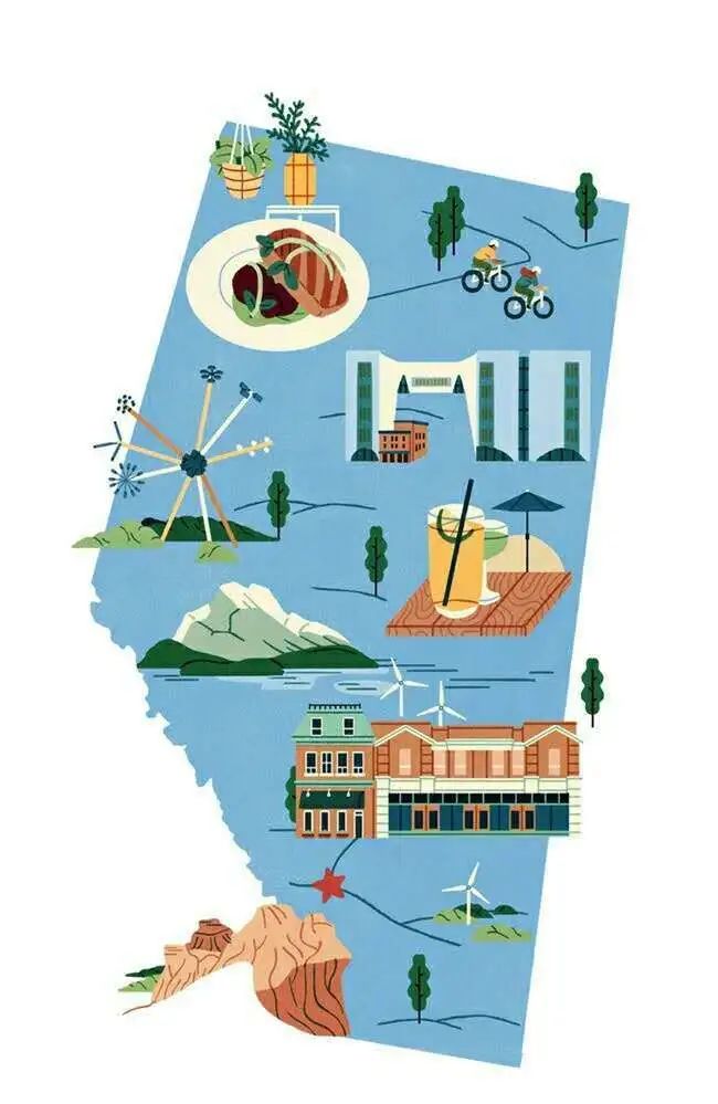 精妙的细节和色彩插画,插画作品想象力是最吸引人的色彩