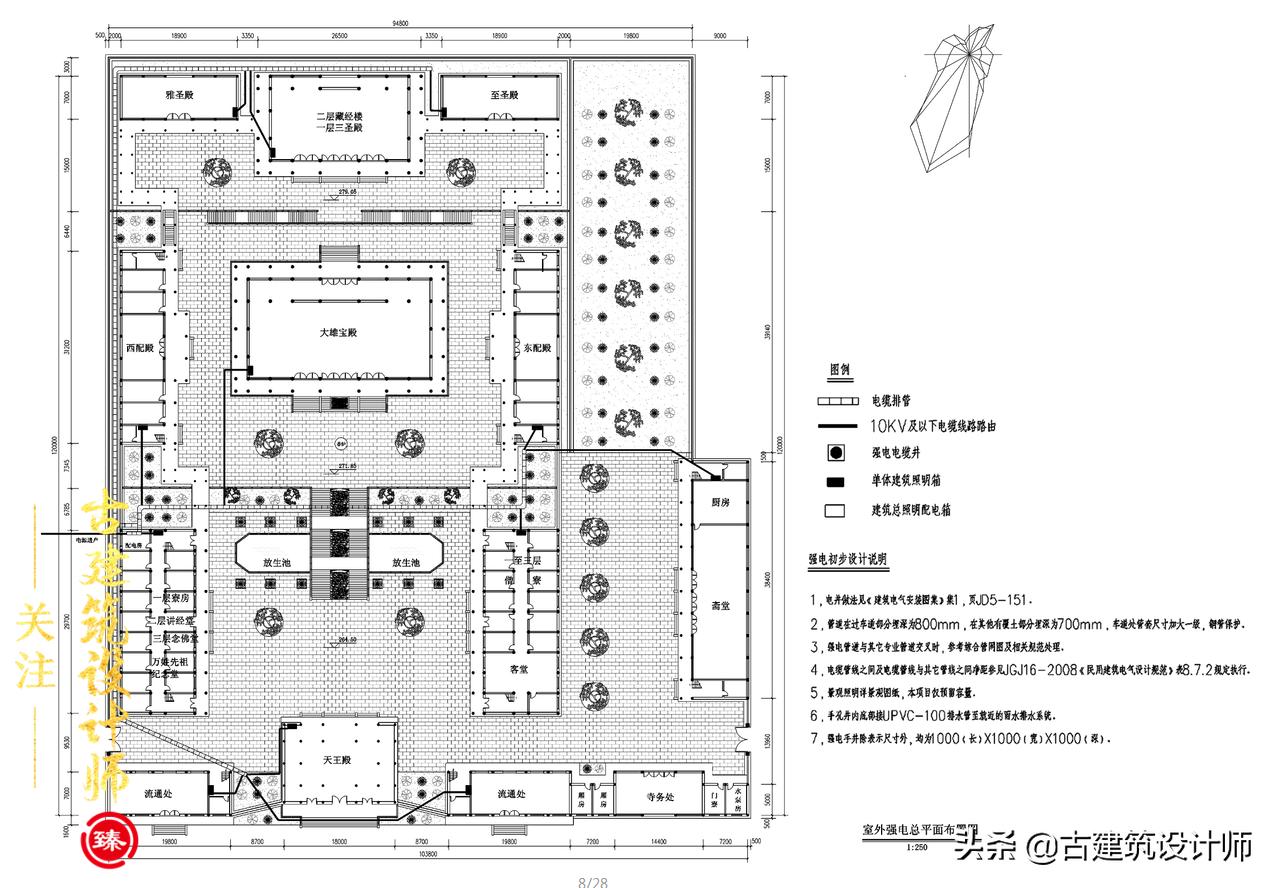 百亩寺庙规划设计图,寺庙最新规划方案
