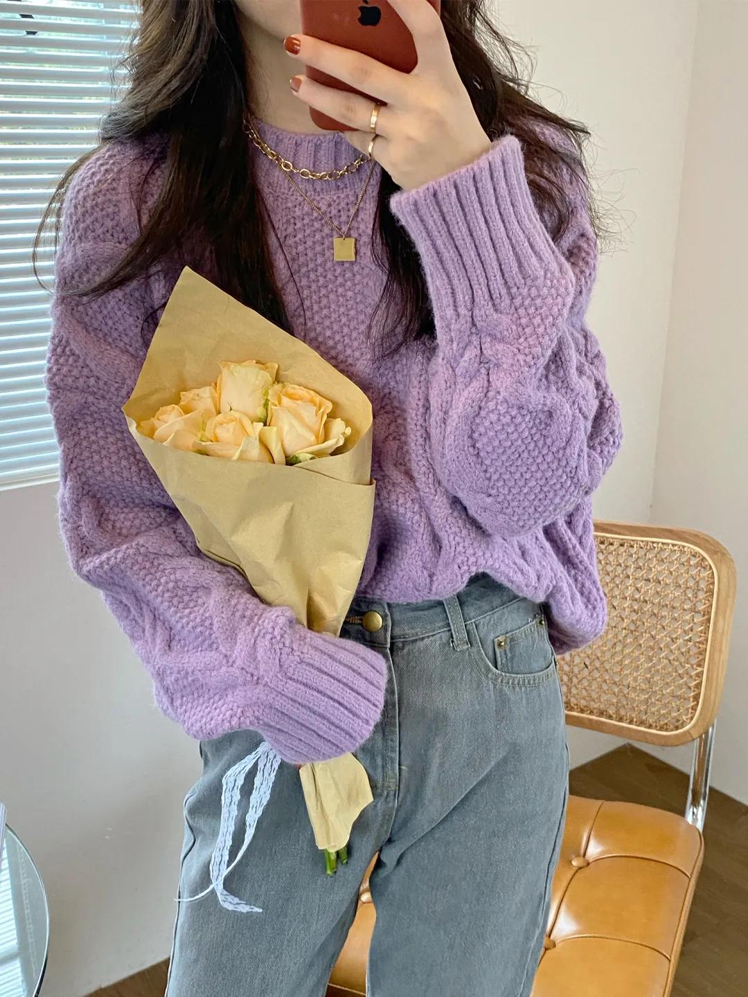 韩系慵懒日常穿搭,自带高级滤镜穿搭