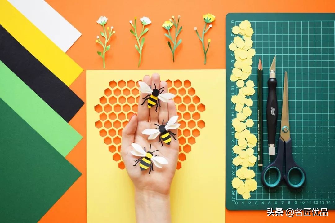 适合做多层立体纸雕的图,屋子半立体纸雕