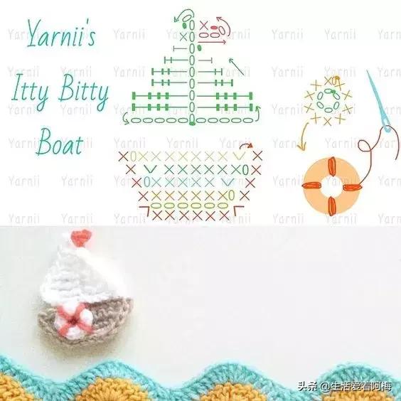 钩针编织时尚首饰项链视频教程,柠檬耳环钩针图解