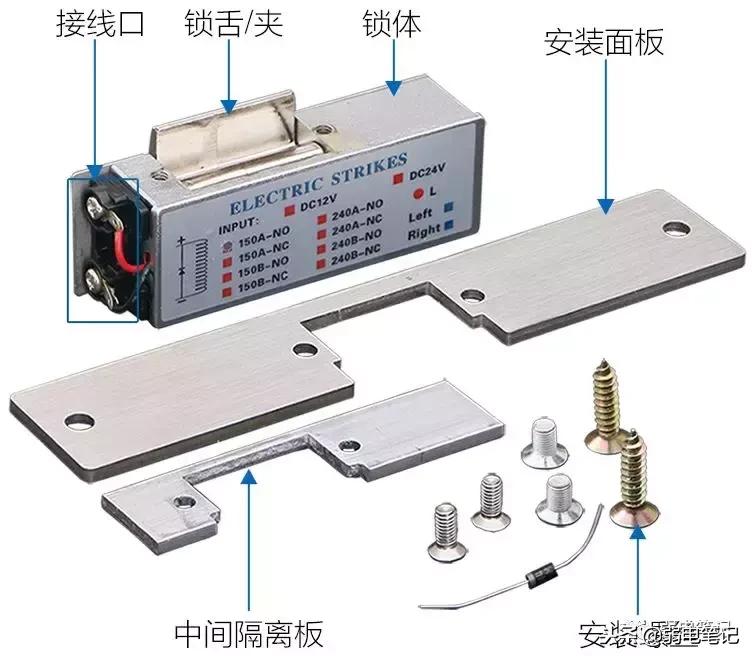 电插锁和磁力锁安装要求,磁力锁电插锁电控锁区别
