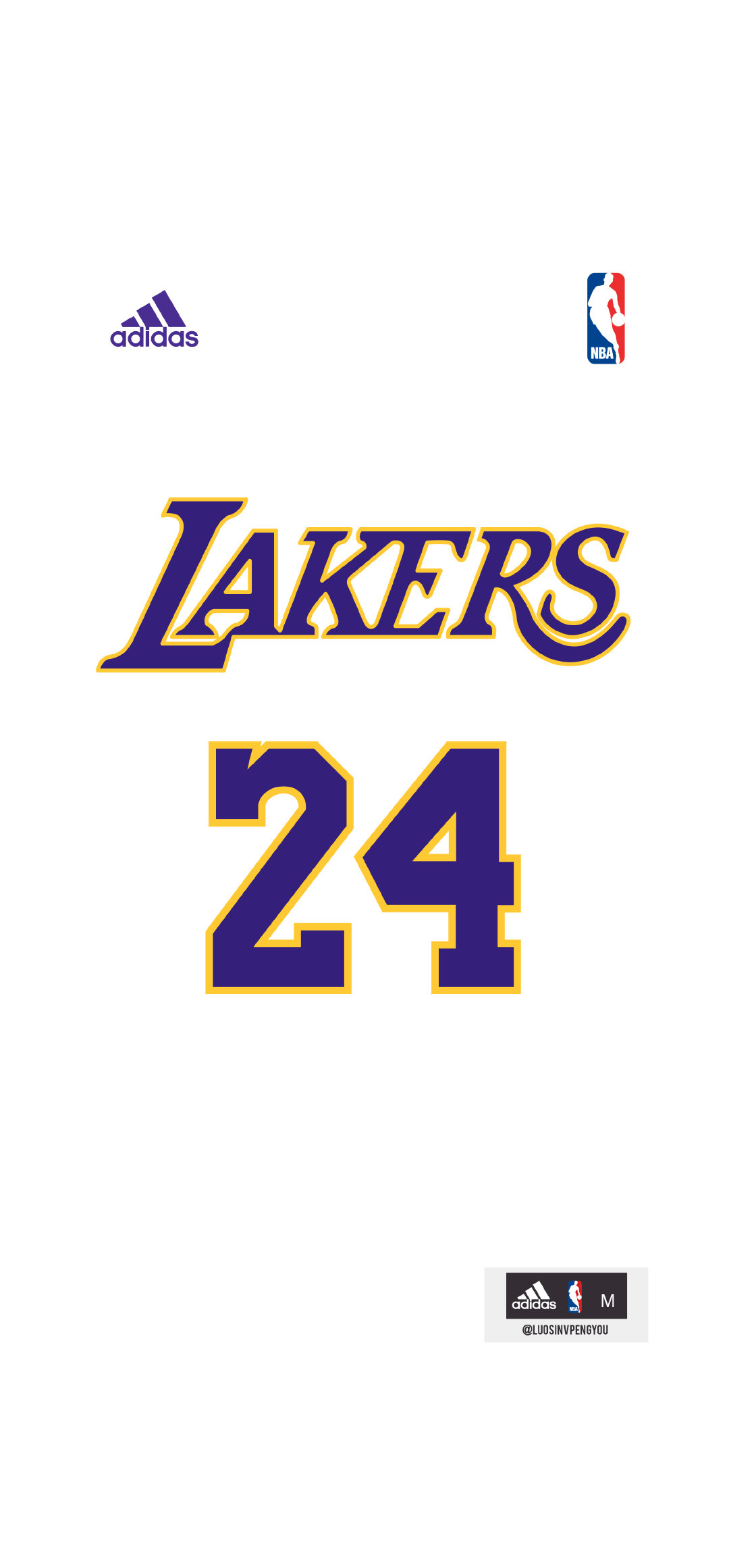 【NBA壁纸控】珍藏了多年的湖人球衣壁纸，你想要吗？