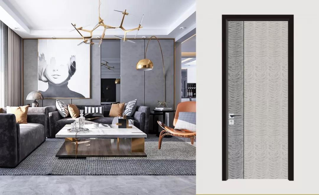 美爆整个夏天的家居流行色，用在木门上还真是好看啊