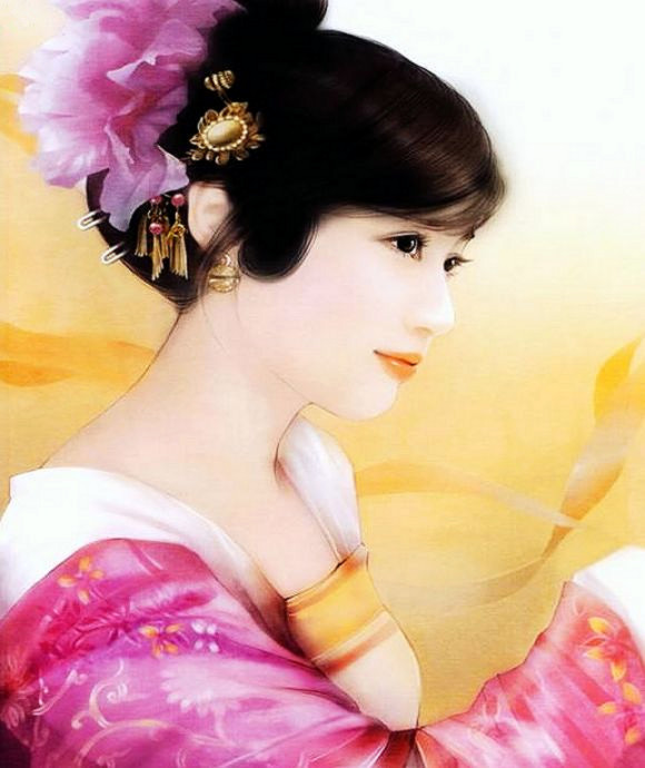 红颜如玉---德珍彩绘经典美女画