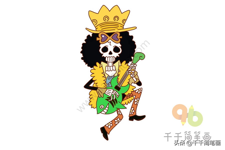 如何画海贼王全员图,手残党也可以学会的画人