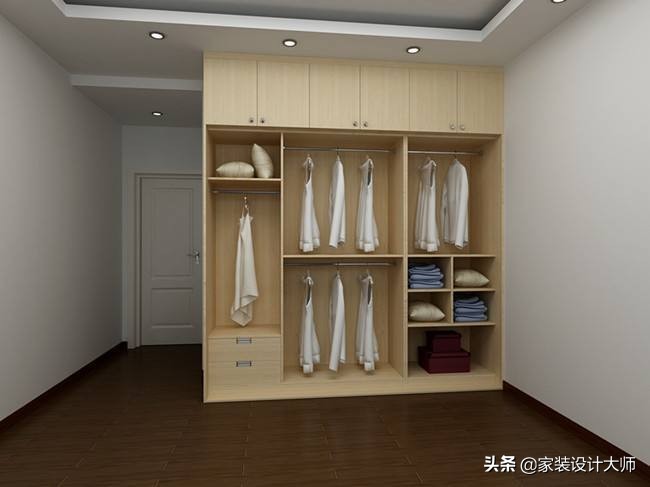 4平米衣帽间最佳布局图,衣帽间U形7开柜门柜体结构图