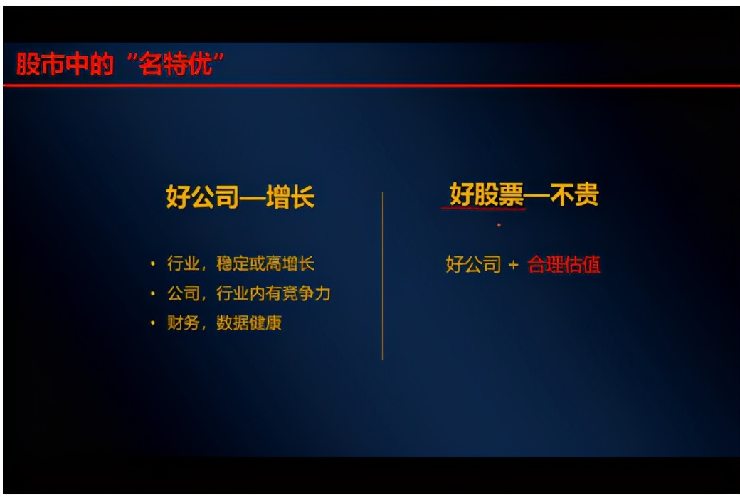 股票市场价值认知