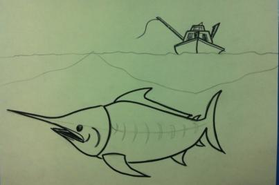 儿童画创意画鱼,儿童绘画鱼创意画