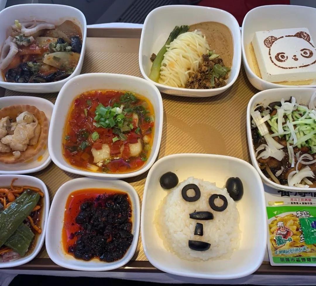 川航飞机餐高档菜品,川航飞机餐全国最好吃