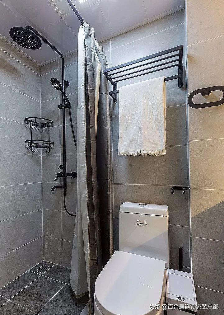 长方形一字卫生间尺寸布局,卫生间三分离设计布局尺寸