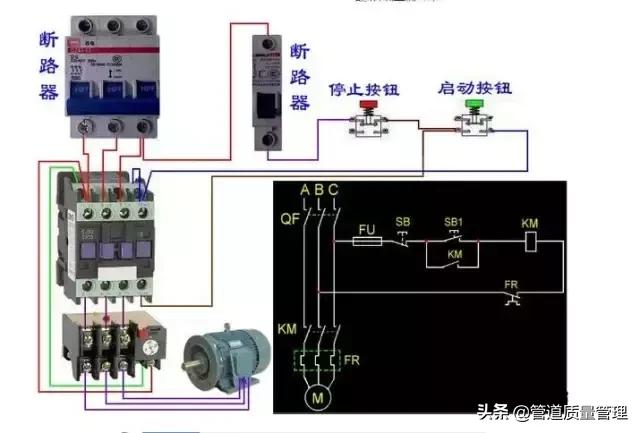 时控开关交流接触器接线,遥控控制交流接触器接线