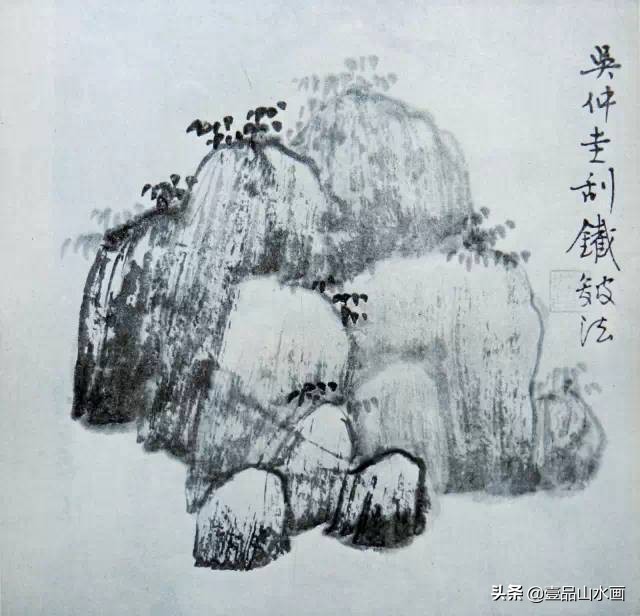 学画简单的山体,山石画法详细讲解