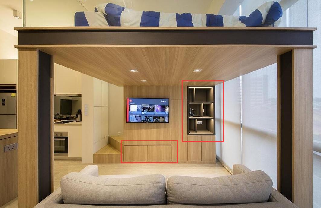 小户型墙板装修卧室,全屋木板上墙装修效果图