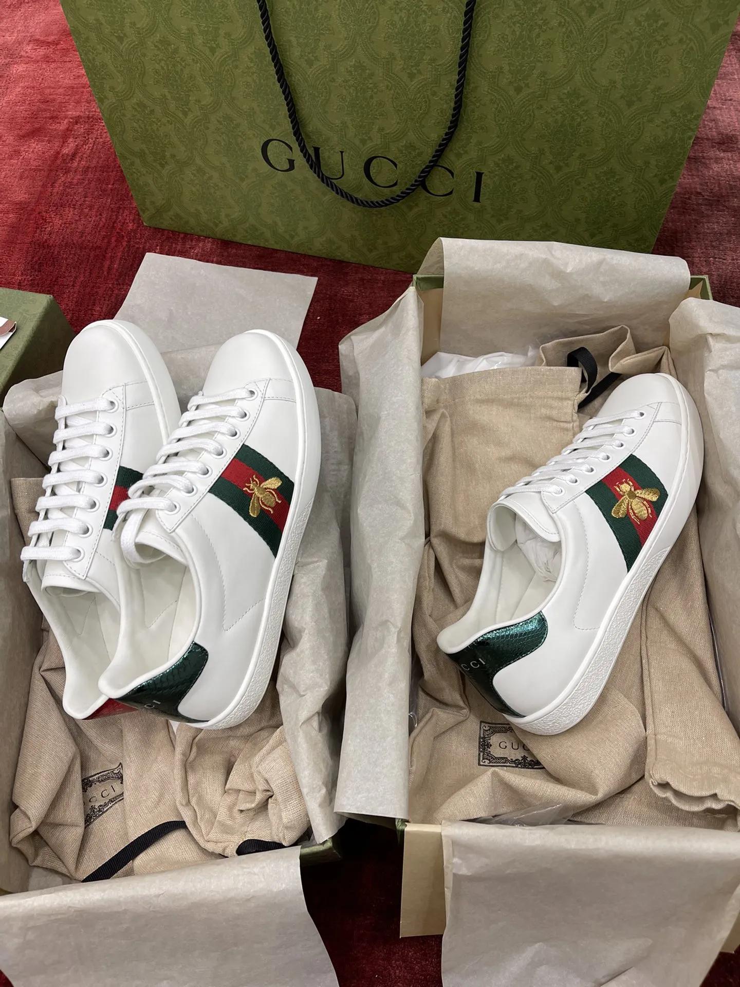 gucci脚感舒服的时尚百搭鞋推荐,gucci鞋ace系列怎么搭配