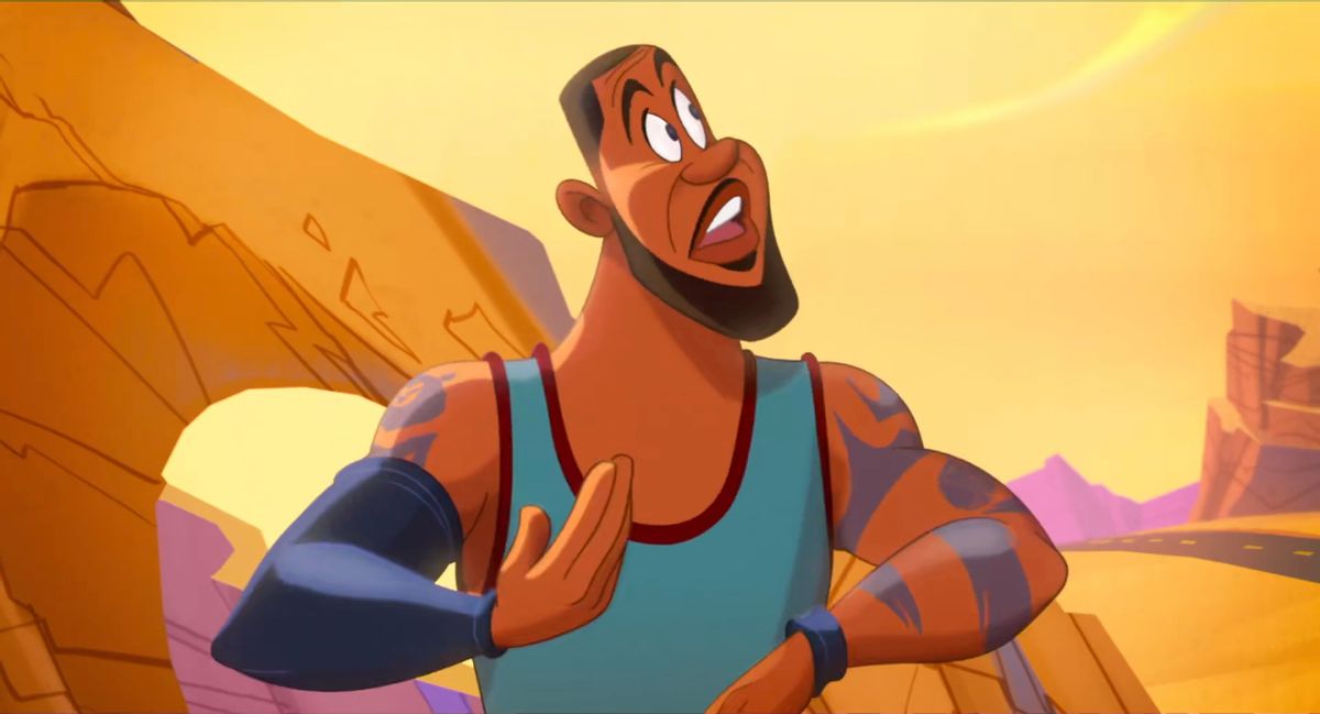 老詹新片,詹皇与兔八哥打篮球