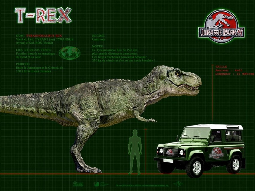 《侏罗纪公园3》棘龙打败霸王龙：主角光环实力碾压？