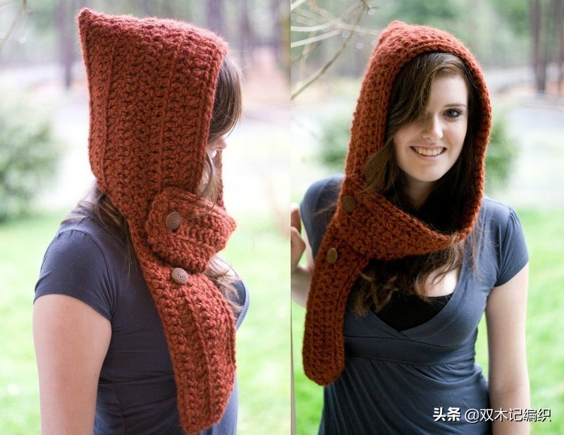 今年最流行有帽子的围巾,最新款式的帽子围巾