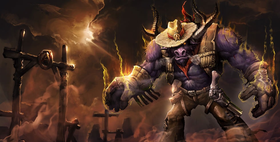 英雄联盟三神是谁,英雄联盟手游牛头酋长阿利斯塔