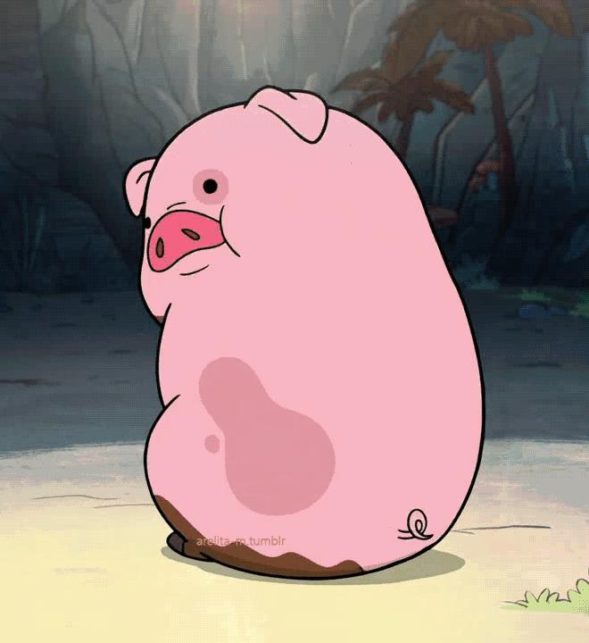 动物简笔画可爱卡通呆萌小猪,教人画简单的小猪