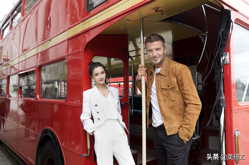 angelababy和贝克汉姆同框,baby变daddy明星混剪